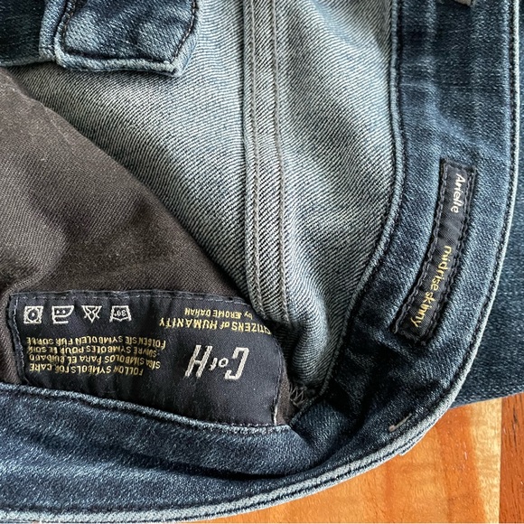 Citizens of Humanity Arielle Mid-Rise Slim Dark Wash Jeans Women's Size 29 (8) - Picture 4 of 6